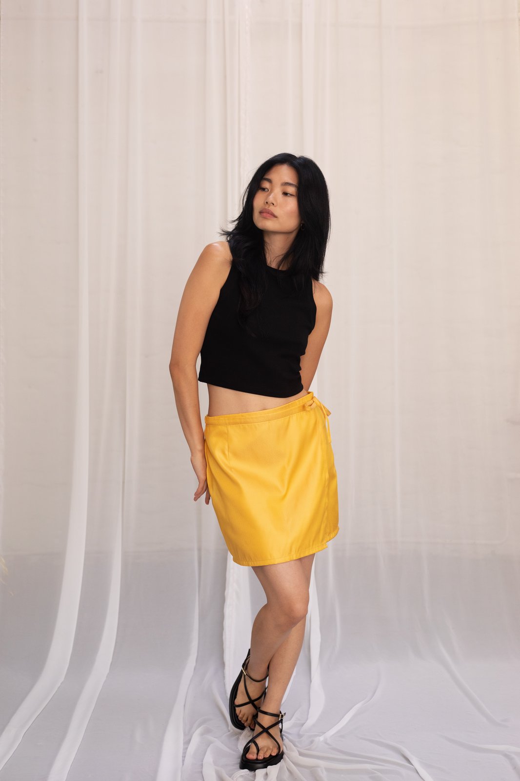 ON SALE Sunny Silk Wrap Skirt 95 Eur -50% NOW 47.50 Eur | oya.berlin